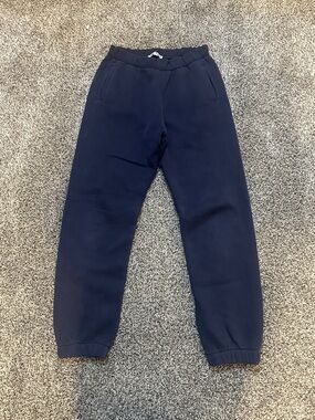 Navy Blue Cozy Fleece Jogger Sweatpants